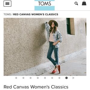 Red Canvas Women’s Classic Toms